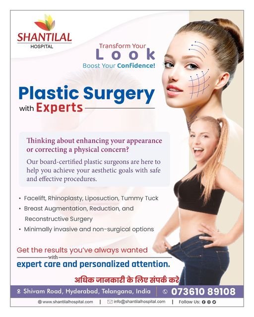 Transform Your Look with Expert Plastic Surgery|Shantilal Hospital